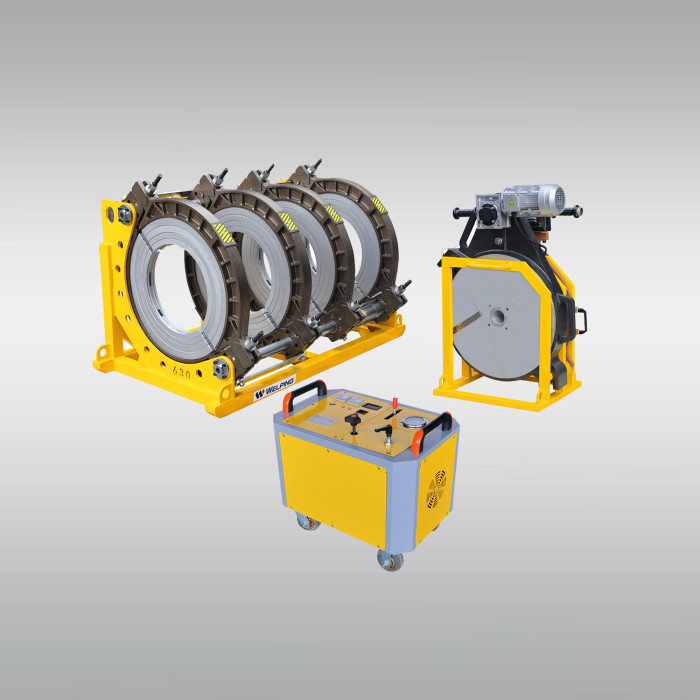 Máquina de soldadura por fusión de tubería de HDPE hidráulica de 315/630 mm