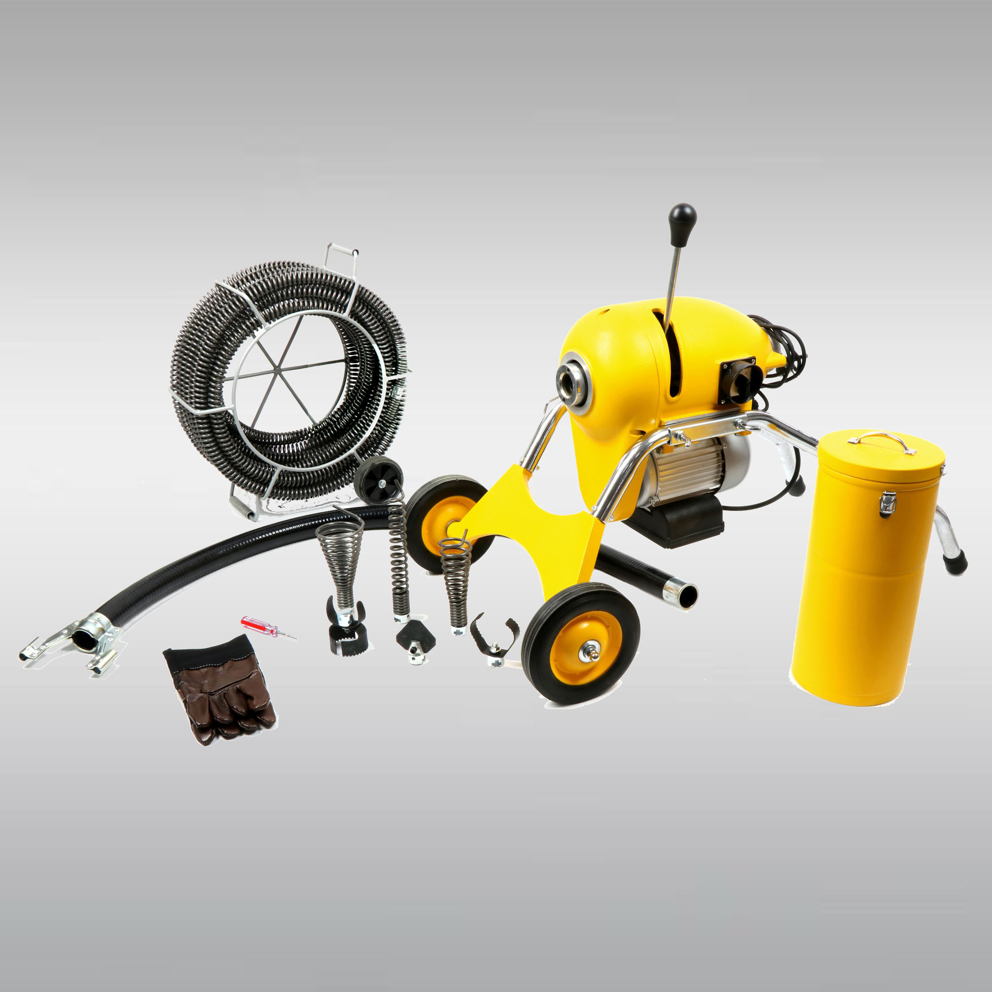 Sectional Drain Cleaning Machine for 2" to 8" Drain Lines Sectional