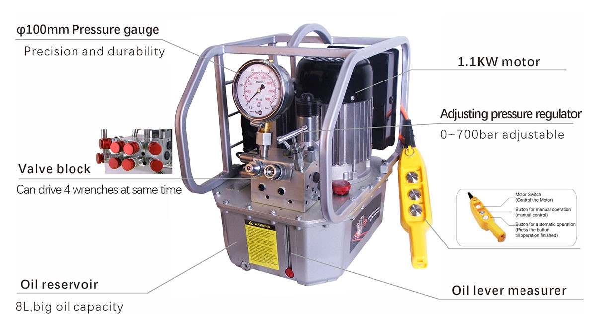 hydraulic torque wrench pump