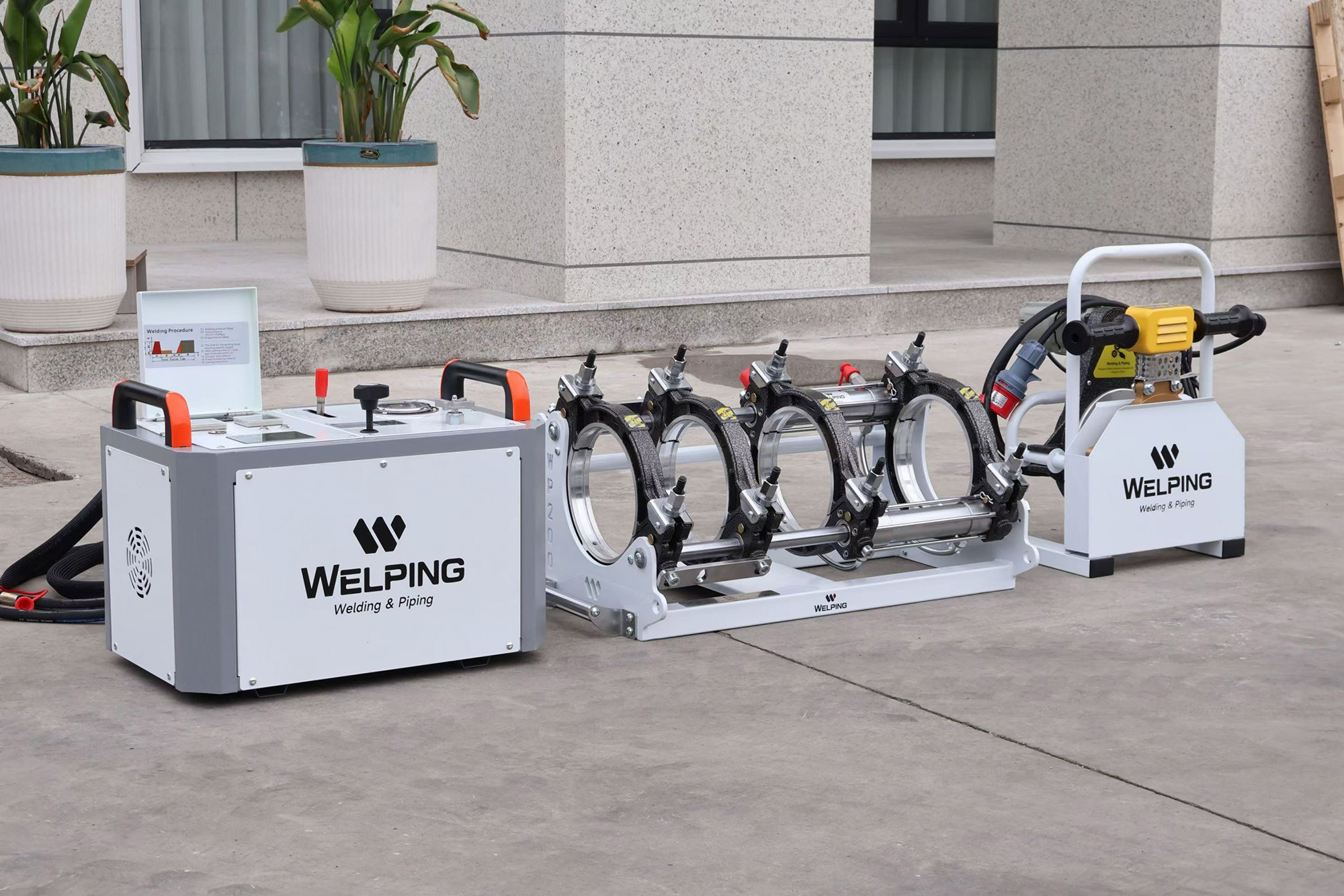 What problems can the upgraded butt welding machine solve in construction?