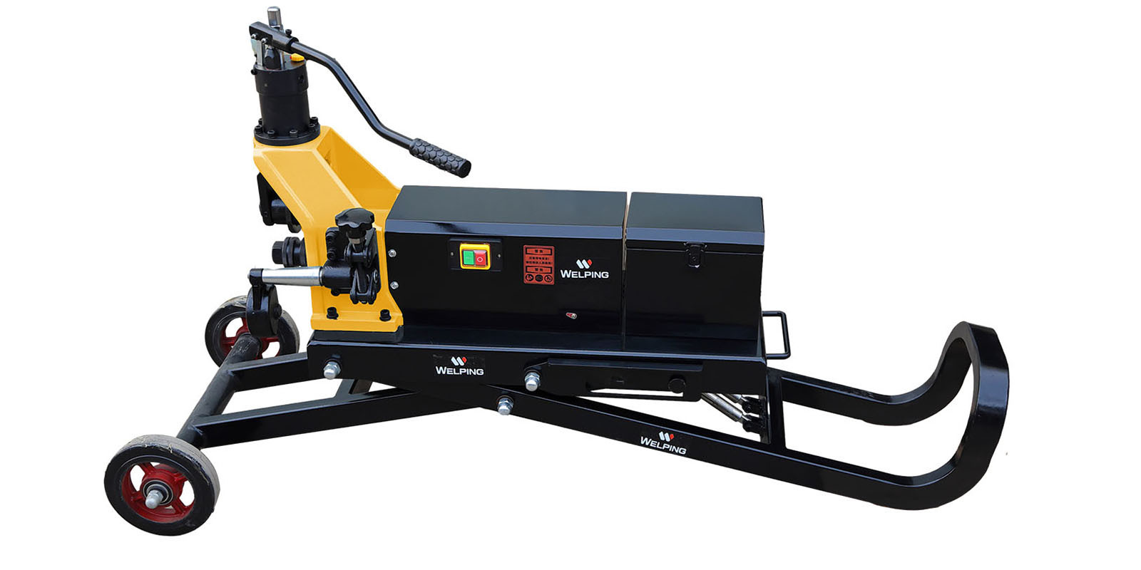 Hydraulic rolling groove machine