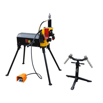 Heavy duty Electric Hydraulic Roll Groover for SS Pipe SCH10/SCH40 1