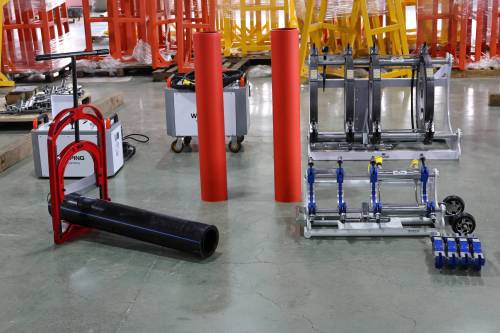 GPC Series HDPE Guillotine Pipe Cutter for PE Pipe in Trench or on Open Ground 50mm-355mm