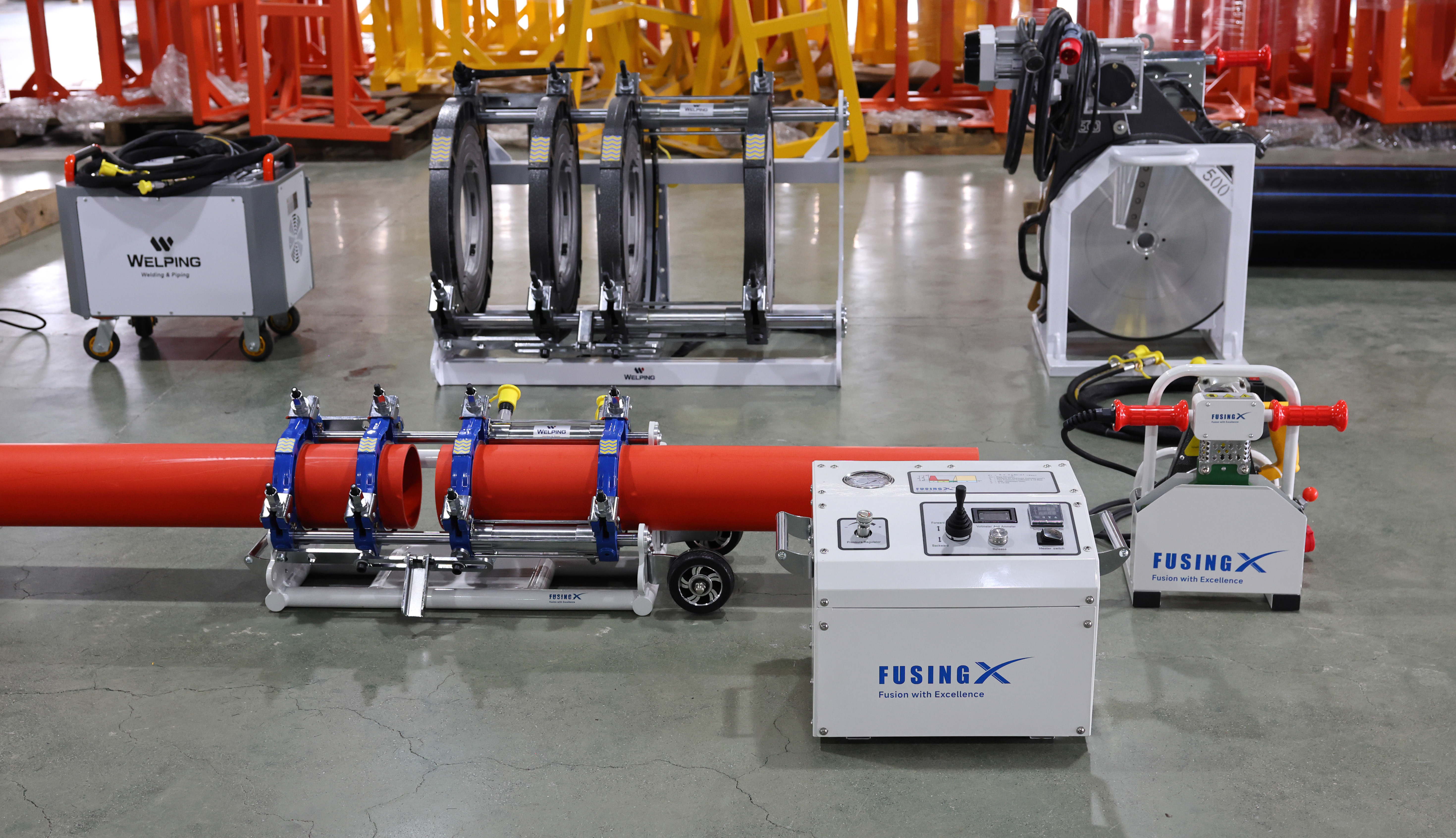 Smooth Welding Experience with FX160 Butt Fusion Machine in Welping Workshop