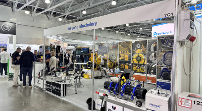 Welping in EcwaTech 2025 Exhibition Showing HDPE Butt Fusion Welding Machines and Pipe Fittings