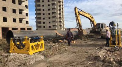 Welping machinery 1600mm butt welding machine in Egypt