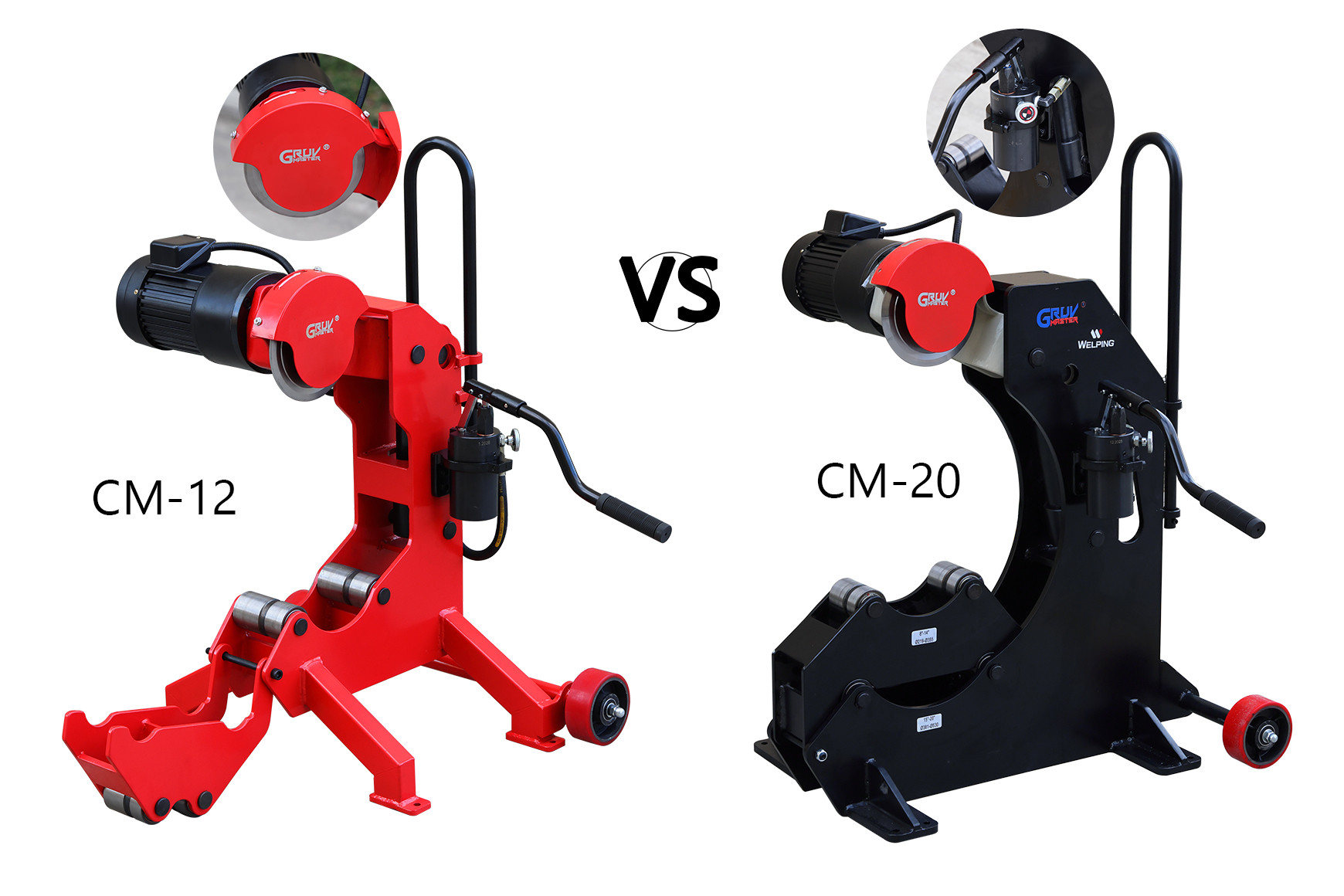Both Electric Hydraulic Pipe Cutters: Choosing Between CM-12 and CM-20