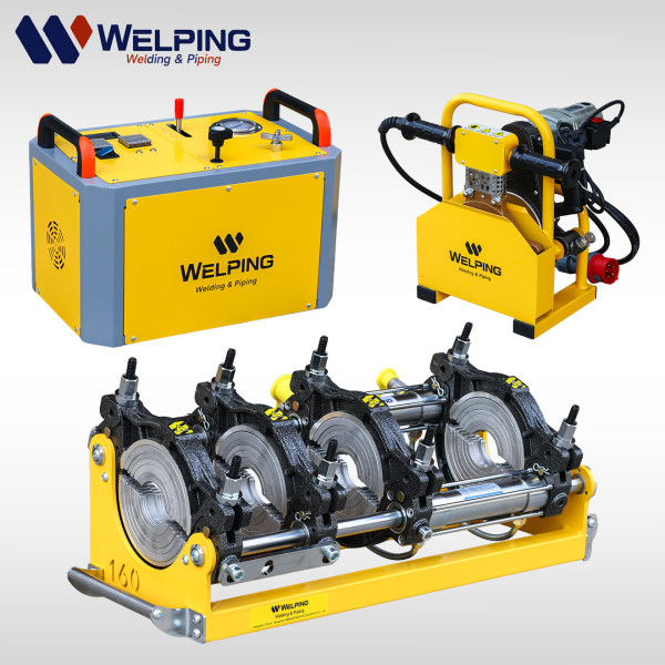 WP160A Hydraulic Butt Fusion Welding Machine for HDPE Pipe 63–160mm