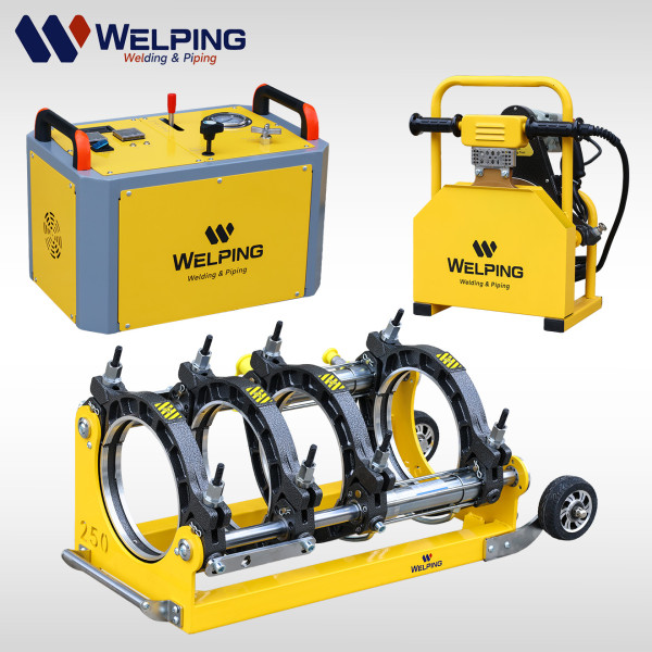 WP250A Hydraulic Butt Fusion Welding Machine for HDPE Pipe 90–250mm