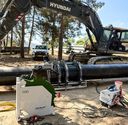 FX800 Hydraulic Butt Fusion Machine Overseas Jobsite Case