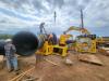 WP1800A Hydraulic Butt Fusion Machine in a Large-Diameter HDPE Pipe Project