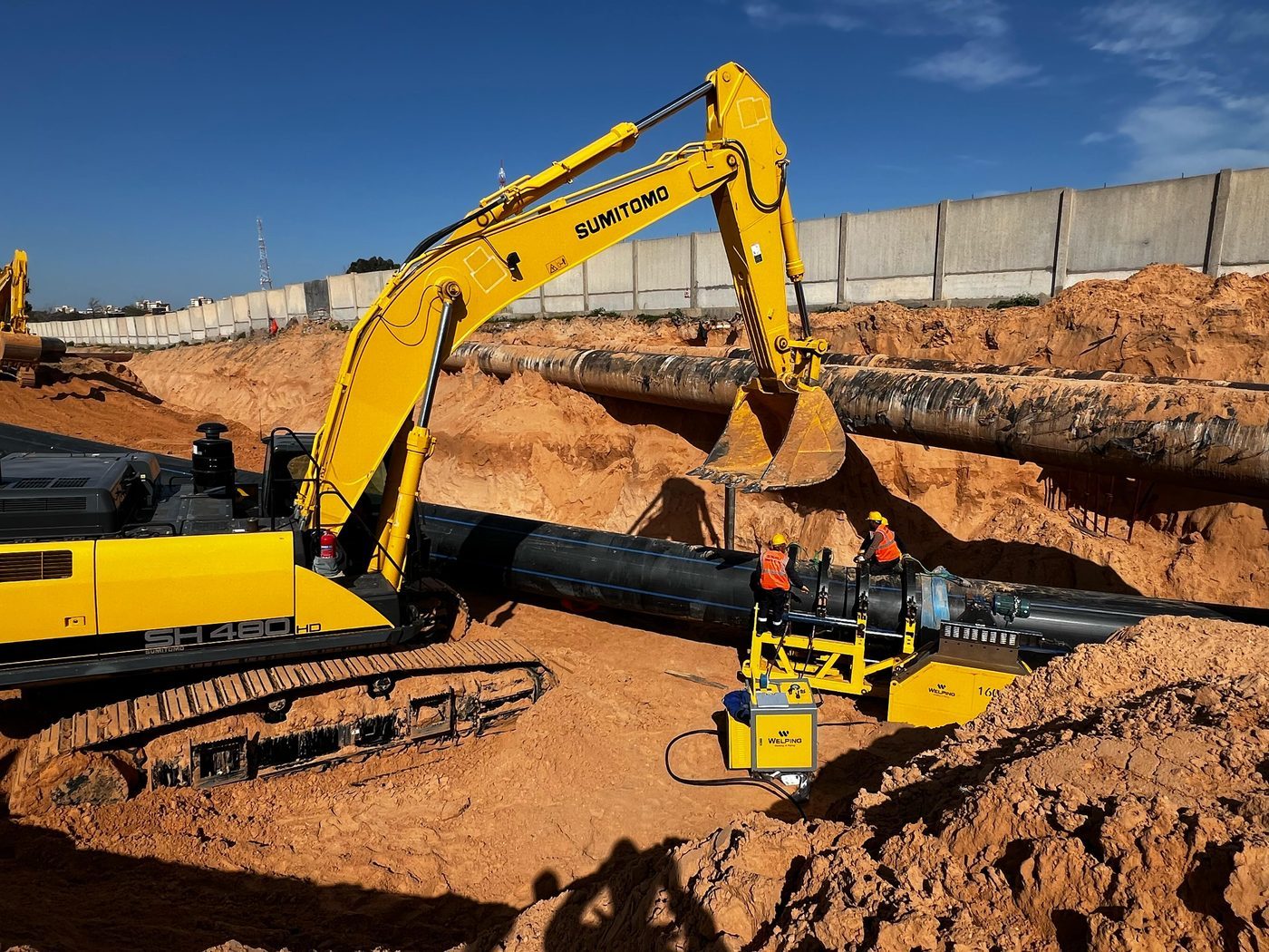 WP1600A large-diameter HDPE pipeline field application in Turkey