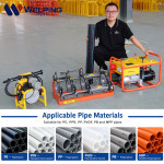 Hydraulic Pipe Fusion Welding Machine for 63mm to 160mm Pipes or Fittings