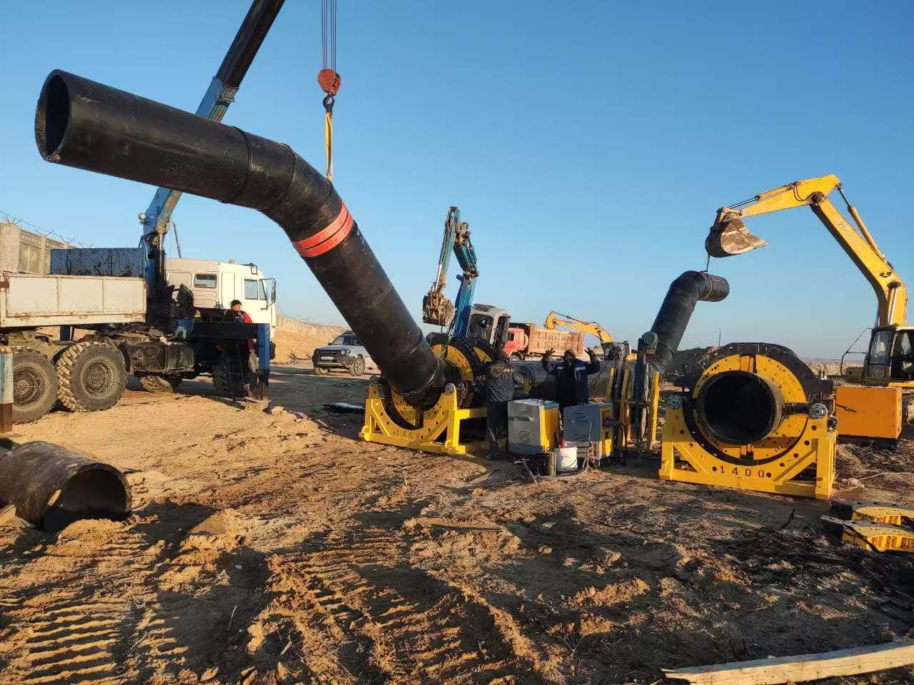 WP1400A OD 1400mm desalination pipeline project in Asia