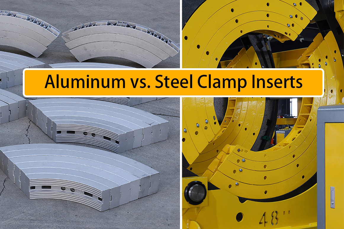 Clamp Insert Configurations for Large-Size Butt Fusion Machines: Aluminum, Steel and Anti-Slip Pads
