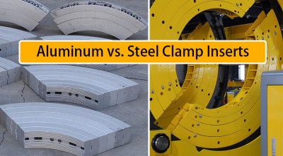 Clamp Insert Configurations for Large-Size Butt Fusion Machines: Aluminum, Steel and Anti-Slip Pads