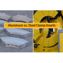 Clamp Insert Configurations for Large-Size Butt Fusion Machines: Aluminum, Steel and Anti-Slip Pads