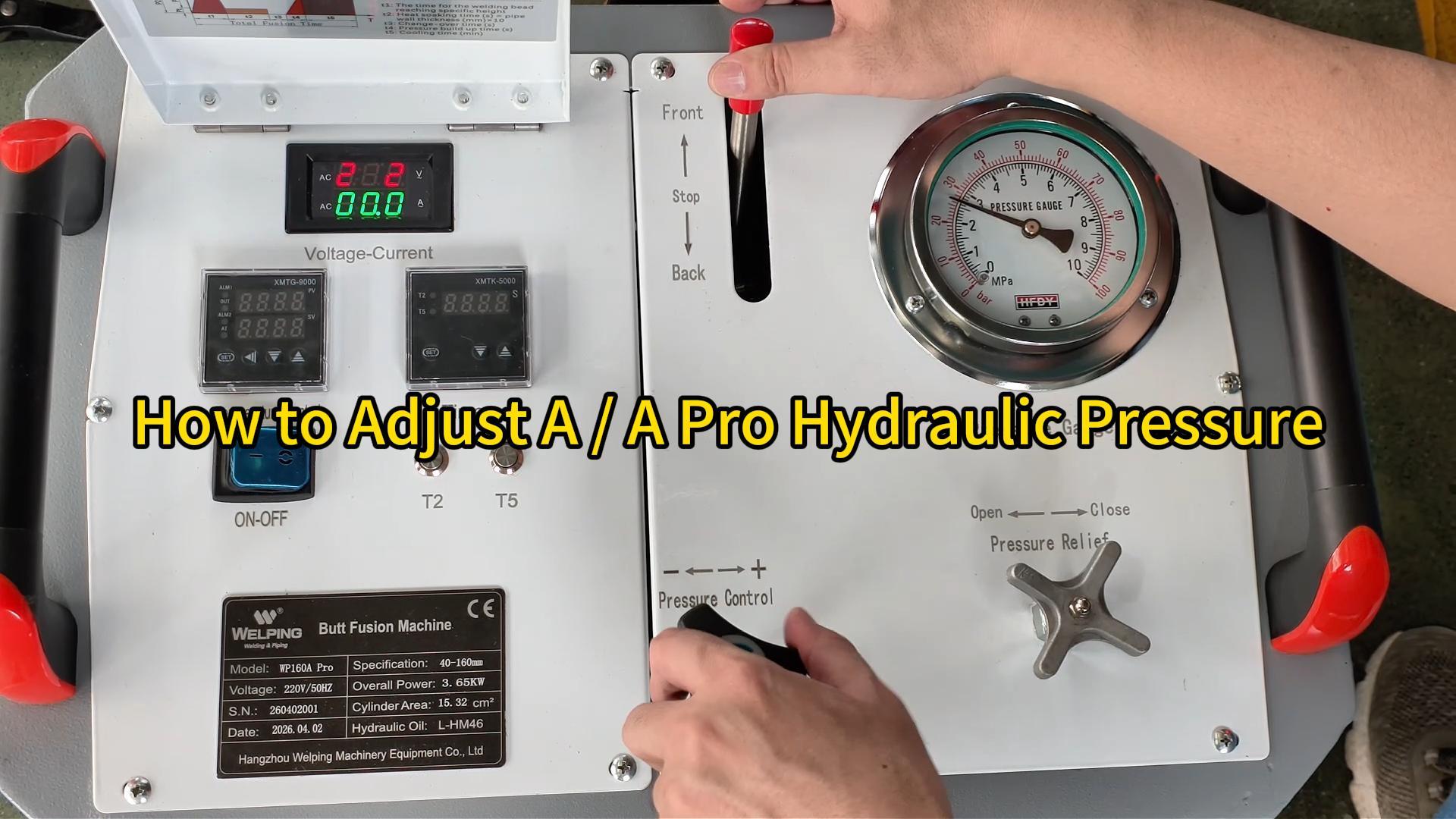 Operation Guide | How to Adjust Pressure on A and A Pro Hydraulic Units