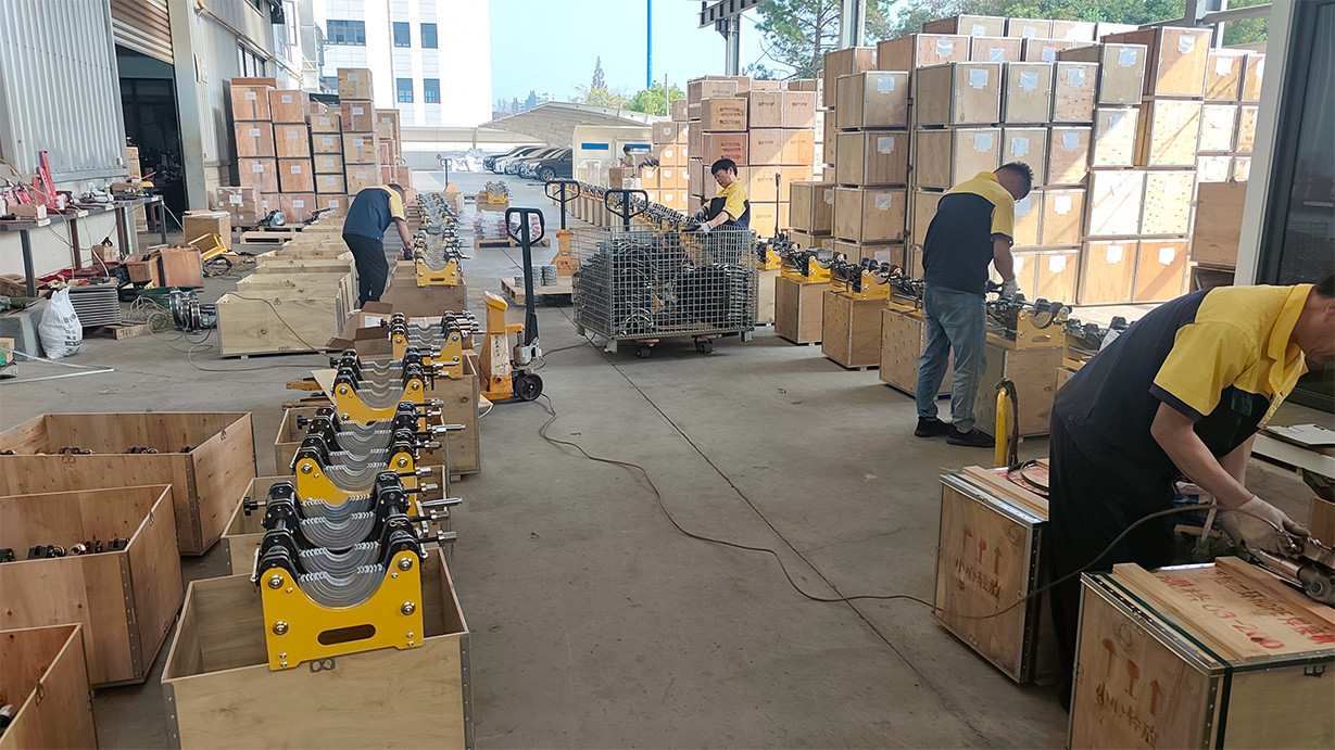 Shipment News | Welping A Series Butt Fusion Machines Being Packed for Shipment