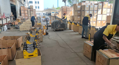 Shipment News | Welping A Series Butt Fusion Machines Being Packed for Shipment