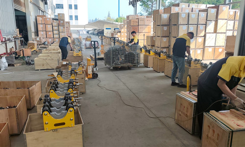 Shipment News | Welping A Series Butt Fusion Machines Being Packed for Shipment