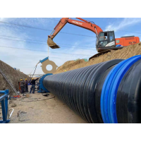 Tubería corrugada de soldadura utilizada en proyectos de aguas residuales en la provincia de Anhui
