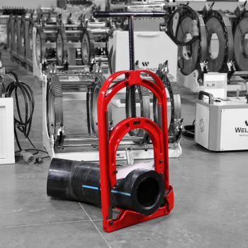 GPC Series HDPE Guillotine Pipe Cutter for PE Pipe in Trench or on Open Ground 50mm-355mm