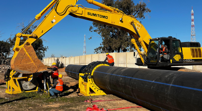 Libya Water Pipeline Project — Welping WP1600 Butt Fusion Machine in Use