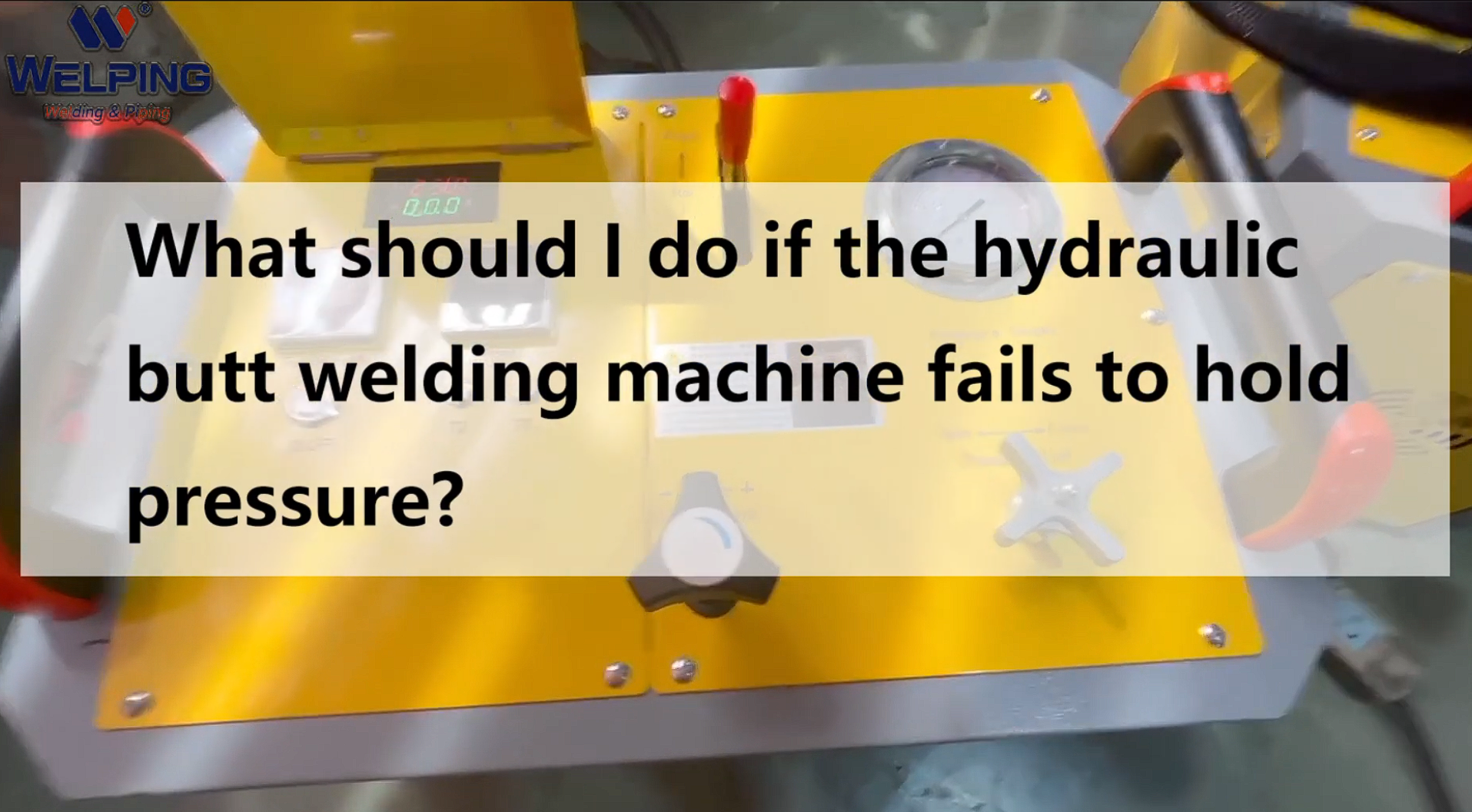 What should I do if the hydraulic butt welding machine fails to hold pressure?