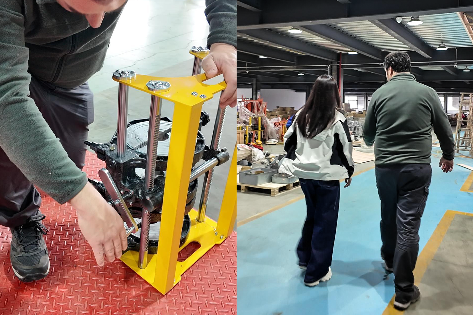 Customer Visit to Welping Factory for Butt Fusion Welding Machines