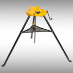 H401 Pipe Tri Stand – Chain Vise for 1/8"-6" Pipes, Threading & Cutting Tool