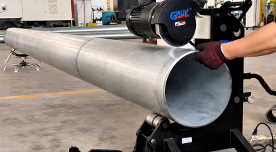 CM-20 Pipe Cutting Machine Factory Test: Cold Cutting for 8"–20" Steel Pipes