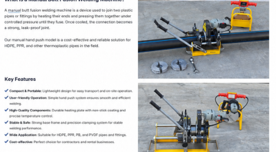 WELPING Hand-Push Butt Fusion Machine: A Portable Solution for HDPE Pipe Welding