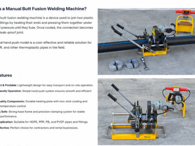 WELPING Hand-Push Butt Fusion Machine: A Portable Solution for HDPE Pipe Welding