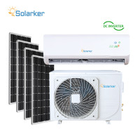 Hybrid ACDC Solar Powered Air Conditioner 12000BTU 1Ton R32/R410A Cool & Heat