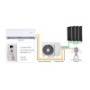 -25℃ EVI Hybrid ACDC Solar Air Source Heat Pump Air Conditioner R32