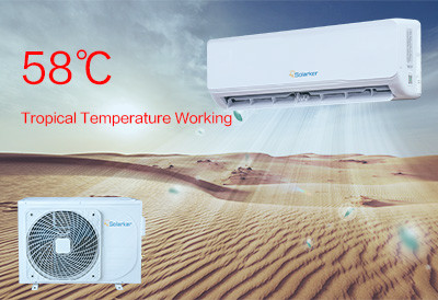 DC48v solar air conditioner cool heat