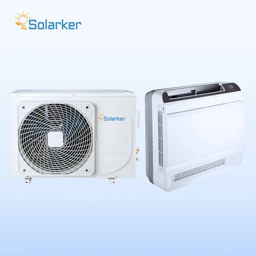 -25℃ EVI Hybrid ACDC Solar Floor Console Heat Pump 3.5KW  5KW R32