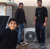 مكيف سولاركر الهجين بالطاقة الشمسية تم تركيبه في مدينة أربيل العراقية تحت درجة 58.