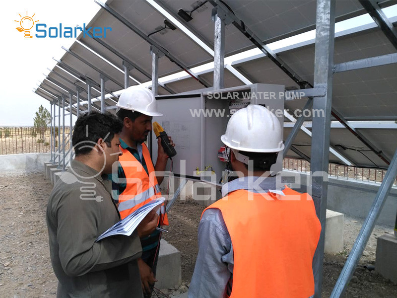 solar water pump installation