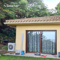Solarker 7kw A ++ Hybrid ACDC مضخة حرارية مصدر الهواء بالطاقة الشمسية مثبتة في إسبانيا