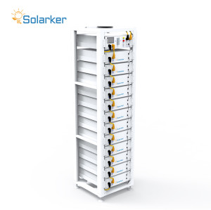 Système de stockage d'énergie haute tension Solarker pour la norme européenne - Capacité totale du rack 61,44 kWh