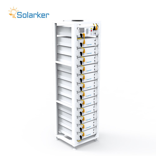 نظام تخزين الطاقة Solarker عالي الجهد لمعيار الاتحاد الأوروبي - سعة الرف الكاملة 61.44 كيلووات ساعة