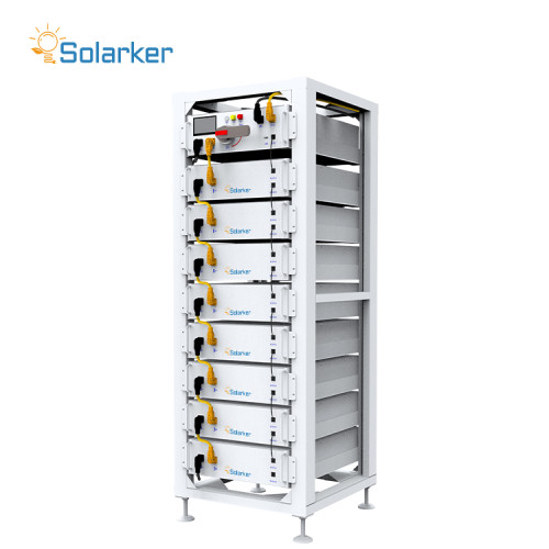 نظام تخزين الطاقة Solarker عالي الجهد لمعايير الولايات المتحدة - سعة الرف الكاملة 40.96Kwh