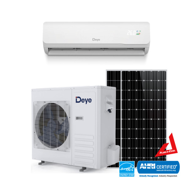 US R32 -20 °F EVI Heat Pump Hybrid ACDC mini split solar heat pump air conditioner 24000Btu