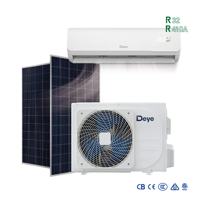 Off Grid Mini Split Cooling & Heating Wall mounted Solar AC Hybrid ACDC 12000BTU R32 100% ...