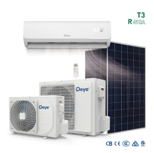 T3 R410a Middle East Hybrid ACDC Solar Powered Solar Air Conditioner 9000BTU Cooling & Heating Wall Mounted AC