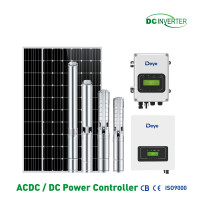 Hybrid ACDC Solar Submersible Water Pump Works On Solar & Grid Power