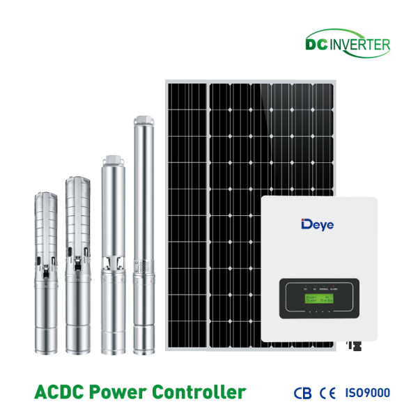Hybrid ACDC Solar Submersible Water Pump Works On Solar & Grid Power