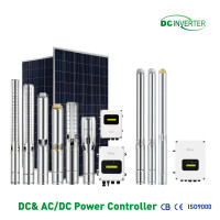Off Grid DC Solar Water Pump Reliable & Efficient 100% Portable Auto Start Solar DC Water Pump for Home Use,  Small Garden